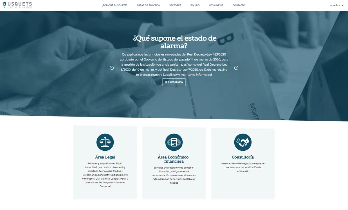 pantalla inicio carousel