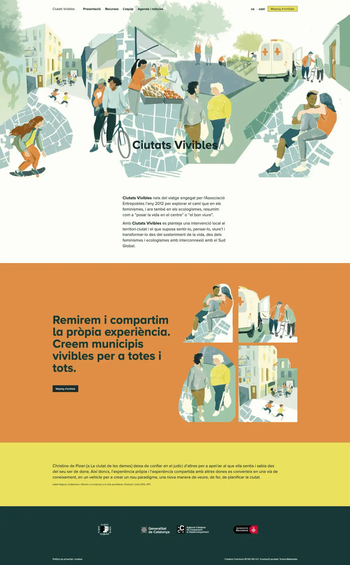 pantalla inicio escritorio Ciutats Vivibles