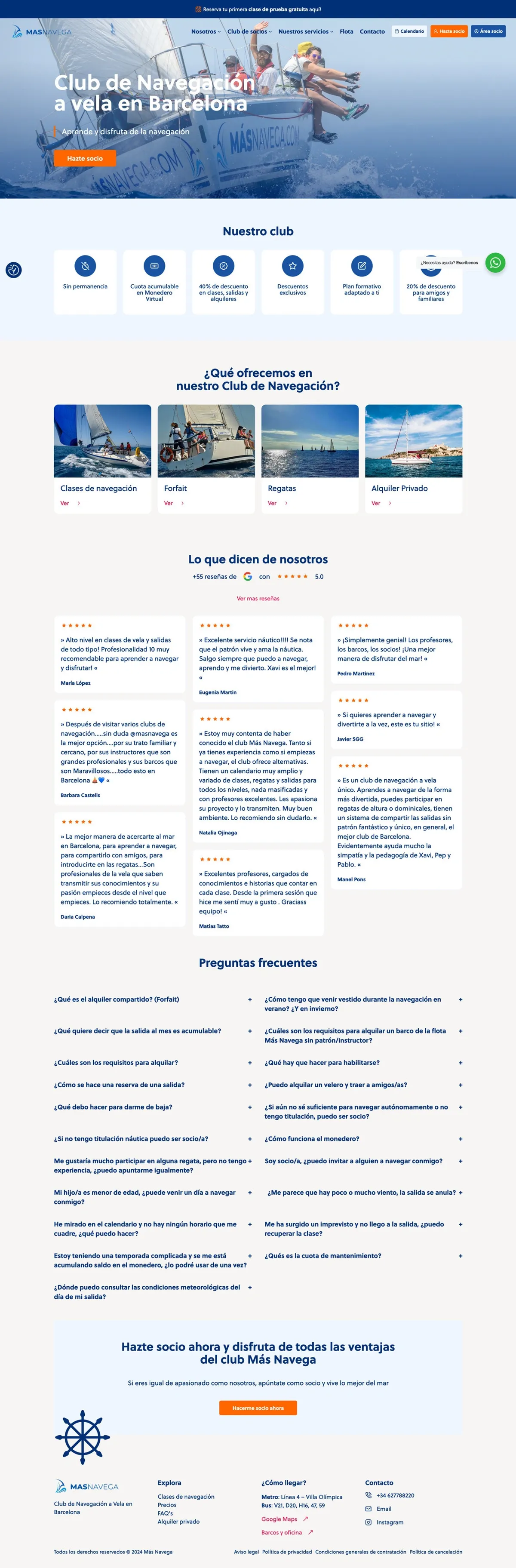 pantalla inicio Mas Navega